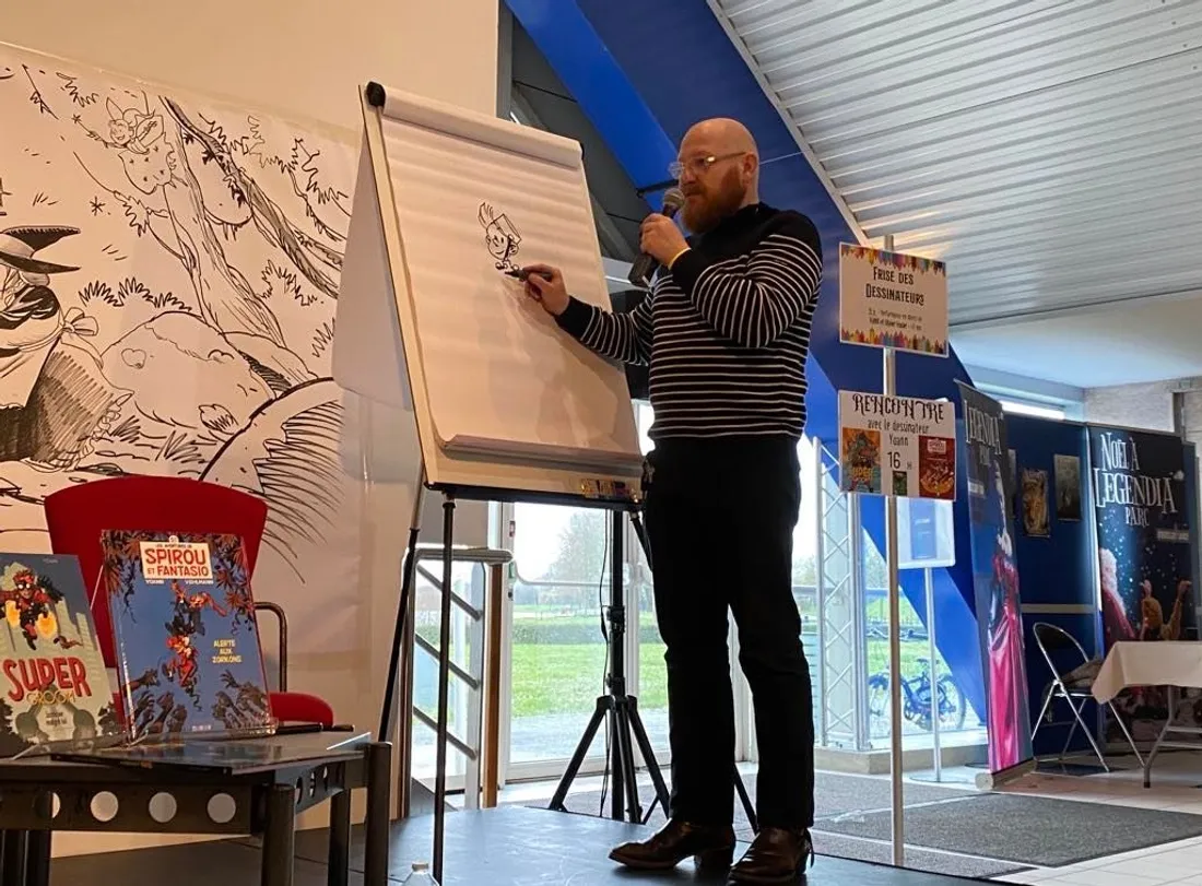 Yoann, l'Alençonnais qui dessine le personnage de Spirou